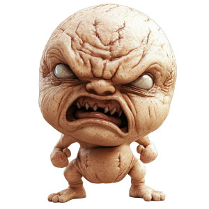 Angry Tumor Baby Vinyl Car Decal Sticker – Waterproof & UV-Resistant 8" Angry Tumor Baby Vinyl Car Decal Sticker – Waterproof & UV-Resistant 8"