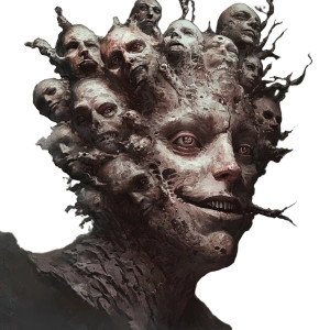 Faces Monster Vinyl Car Decal Sticker – Waterproof & UV-Resistant 8"