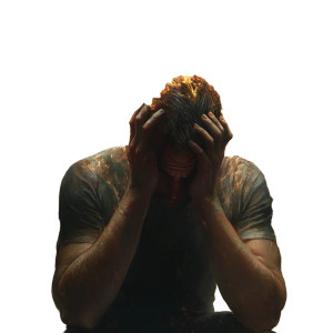 Inner Battle Illustration Vinyl Car Decal Sticker – Waterproof & UV-Resistant 8"