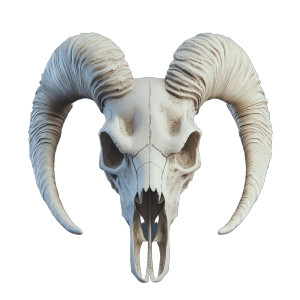Goat Skull Vinyl Car Decal Sticker – Waterproof & UV-Resistant 8" Goat Skull Vinyl Car Decal Sticker – Waterproof & UV-Resistant 8"