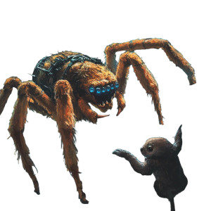 Alien Spider-Wasp Vinyl Car Decal Sticker – Waterproof & UV-Resistant 8"