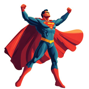 Power Up Pose Vinyl Car Decal Sticker – Waterproof & UV-Resistant 8"