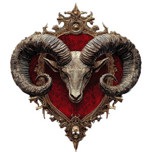 Cult Of Asmodeus Crest Vinyl Car Decal Sticker – Waterproof & UV-Resistant 8"