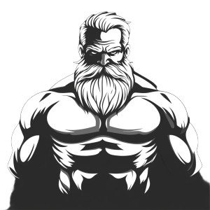 Old Man Strength Vinyl Car Decal Sticker – Waterproof & UV-Resistant 8"