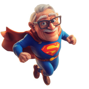 Super Grandpa V2 Vinyl Car Decal Sticker – Waterproof & UV-Resistant 8" Super Grandpa V2 Vinyl Car Decal Sticker – Waterproof & UV-Resistant 8"