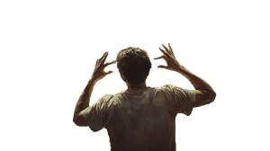 Man Battling Demons Vinyl Car Decal Sticker – Waterproof & UV-Resistant 8"