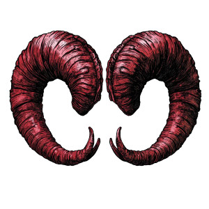 Ram Horns Vector Vinyl Car Decal Sticker – Waterproof & UV-Resistant 8"