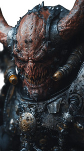 Demonic Spacemarine Vinyl Car Decal Sticker – Waterproof & UV-Resistant 8"