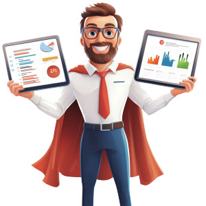 Office Superhero Vinyl Car Decal Sticker – Waterproof & UV-Resistant 8"