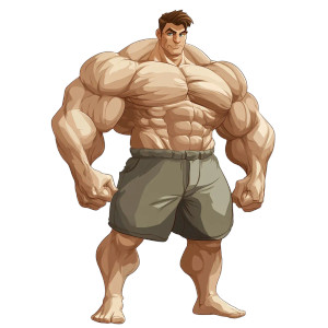 Muscular Cartoon Man V3 Vinyl Car Decal Sticker – Waterproof & UV-Resistant 8" Muscular Cartoon Man V3 Vinyl Car Decal Sticker – Waterproof & UV-Resistant 8"