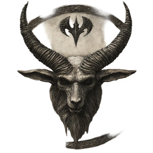 Asmodeus' Horned Seal Vinyl Car Decal Sticker – Waterproof & UV-Resistant 8"