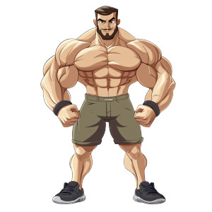 Skinny Leg Bodybuilder Vinyl Car Decal Sticker – Waterproof & UV-Resistant 8"