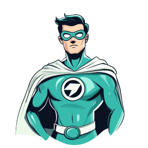 Teal Green Superhero Vinyl Car Decal Sticker – Waterproof & UV-Resistant 8" Teal Green Superhero Vinyl Car Decal Sticker – Waterproof & UV-Resistant 8"
