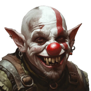 Orcish Clown Vinyl Car Decal Sticker – Waterproof & UV-Resistant 8" Orcish Clown Vinyl Car Decal Sticker – Waterproof & UV-Resistant 8"