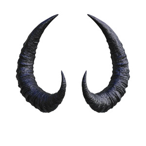 Devil Horns Front Vinyl Car Decal Sticker – Waterproof & UV-Resistant 8"