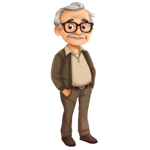 Grandfather Clipart Vinyl Car Decal Sticker – Waterproof & UV-Resistant 8" Grandfather Clipart Vinyl Car Decal Sticker – Waterproof & UV-Resistant 8"