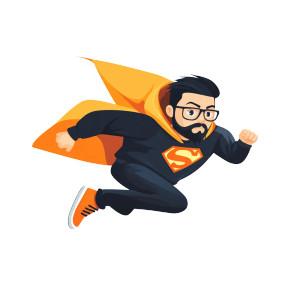 Hipster Superman Logo Vinyl Car Decal Sticker – Waterproof & UV-Resistant 8"