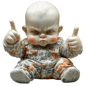 Baby Middlefinger Vinyl Car Decal Sticker – Waterproof & UV-Resistant 8" Baby Middlefinger Vinyl Car Decal Sticker – Waterproof & UV-Resistant 8"
