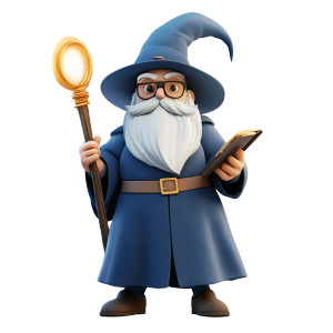 Wizard Character Vinyl Car Decal Sticker – Waterproof & UV-Resistant 8"