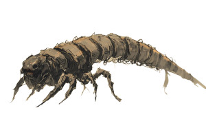 Alien Centipede Concept Vinyl Car Decal Sticker – Waterproof & UV-Resistant 8"