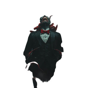 Thunderous Tentacle Man Vinyl Car Decal Sticker – Waterproof & UV-Resistant 8"