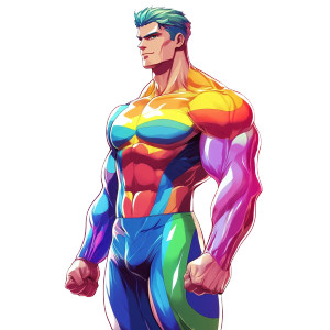 Anime Superhero Vinyl Car Decal Sticker – Waterproof & UV-Resistant 8"