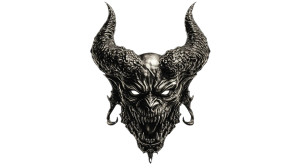 Scary Demon Head Vinyl Car Decal Sticker – Waterproof & UV-Resistant 8"