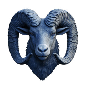 3D Rams Goat Vinyl Car Decal Sticker – Waterproof & UV-Resistant 8"