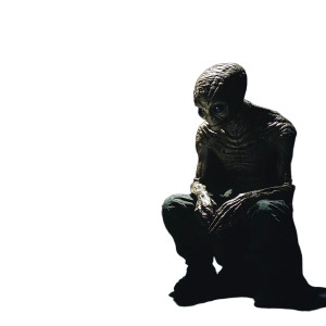 Alien Interrogation Vinyl Car Decal Sticker – Waterproof & UV-Resistant 8"