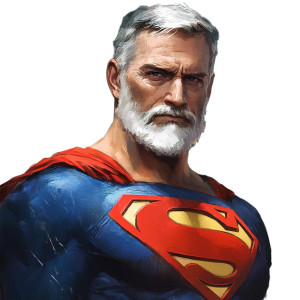 Older Superman Vinyl Car Decal Sticker – Waterproof & UV-Resistant 8"