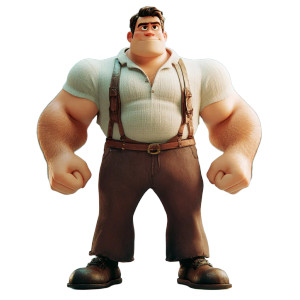 Pixar Strong Man Vinyl Car Decal Sticker – Waterproof & UV-Resistant 8" Pixar Strong Man Vinyl Car Decal Sticker – Waterproof & UV-Resistant 8"