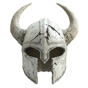Viking Helmet Sculpture Vinyl Car Decal Sticker – Waterproof & UV-Resistant 8"