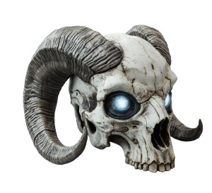 Ram Skull Mask Vinyl Car Decal Sticker – Waterproof & UV-Resistant 8"