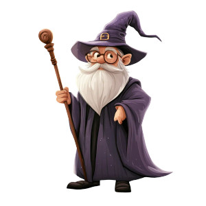 Musical Wizard Vinyl Car Decal Sticker – Waterproof & UV-Resistant 8"