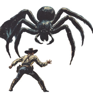 Sheriff Vs Giant Spider Vinyl Car Decal Sticker – Waterproof & UV-Resistant 8"