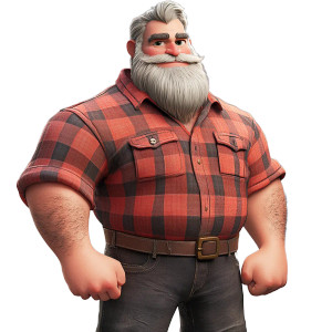 Lumberjack Character Vinyl Car Decal Sticker – Waterproof & UV-Resistant 8" Lumberjack Character Vinyl Car Decal Sticker – Waterproof & UV-Resistant 8"