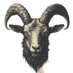 Evil Goat Head Vinyl Car Decal Sticker – Waterproof & UV-Resistant 8" Evil Goat Head Vinyl Car Decal Sticker – Waterproof & UV-Resistant 8"