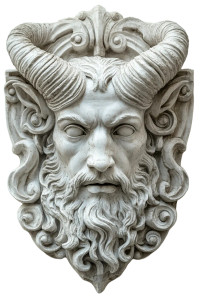 Devil Horned Face Vinyl Car Decal Sticker – Waterproof & UV-Resistant 8"