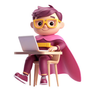 Superhero Nerd V2 Vinyl Car Decal Sticker – Waterproof & UV-Resistant 8"