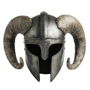 Ram Horn Helmet Vinyl Car Decal Sticker – Waterproof & UV-Resistant 8"