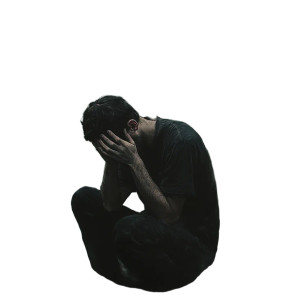 Depressed Man Vinyl Car Decal Sticker – Waterproof & UV-Resistant 8" Depressed Man Vinyl Car Decal Sticker – Waterproof & UV-Resistant 8"