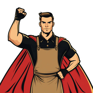 Superhero With Cape Vinyl Car Decal Sticker – Waterproof & UV-Resistant 8" Superhero With Cape Vinyl Car Decal Sticker – Waterproof & UV-Resistant 8"