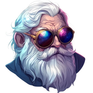 Vtuber Wizard Avatar Vinyl Car Decal Sticker – Waterproof & UV-Resistant 8"