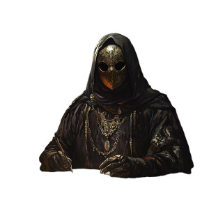 Cloaked Banker Mask Vinyl Car Decal Sticker – Waterproof & UV-Resistant 8"