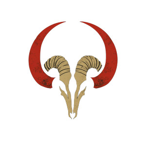 Ram'S Horn Logo Vinyl Car Decal Sticker – Waterproof & UV-Resistant 8"