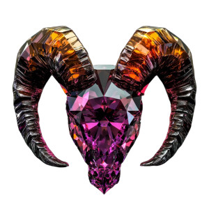 Horned Diamond Vinyl Car Decal Sticker – Waterproof & UV-Resistant 8" Horned Diamond Vinyl Car Decal Sticker – Waterproof & UV-Resistant 8"