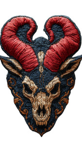 Demon Skull Logo Vinyl Car Decal Sticker – Waterproof & UV-Resistant 8"