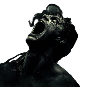 Terrified Male Face Vinyl Car Decal Sticker – Waterproof & UV-Resistant 8"