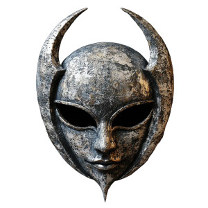 Moon Cult Mask Vinyl Car Decal Sticker – Waterproof & UV-Resistant 8"