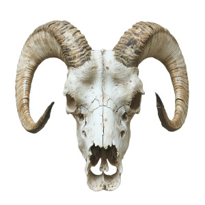 Goat Head Close-Up Vinyl Car Decal Sticker – Waterproof & UV-Resistant 8"